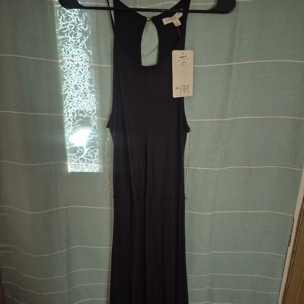 Love Fire Black Summer Dress